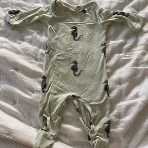 Kate Quinn seahorse long sleeve lap neck footie